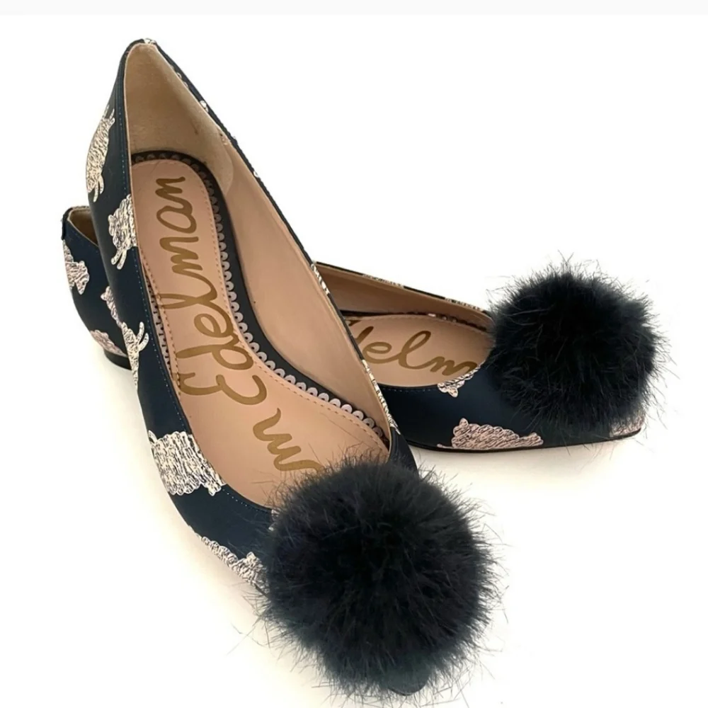 Sam Edleman Raddie Pointed Toe with PomPom - Picture 4 of 16